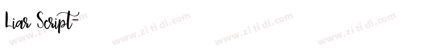 Liar Script字体转换